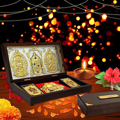 Gold Plated Tirupati Balaji and Padmavathi Lakshmi
